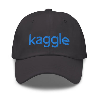 Kaggle Logo Embroidered Cap - Dark Grey - AI Store