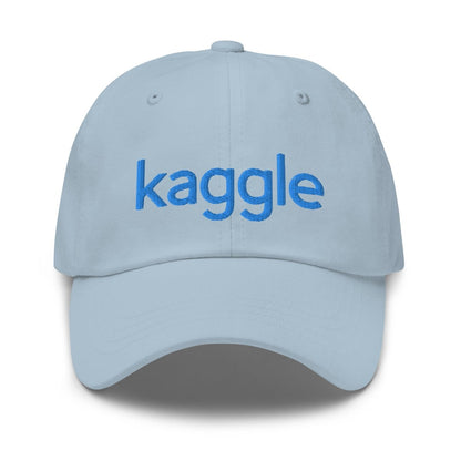 Kaggle Logo Embroidered Cap - Light Blue - AI Store