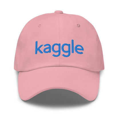 Kaggle Logo Embroidered Cap - Pink - AI Store