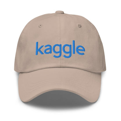 Kaggle Logo Embroidered Cap - Stone - AI Store