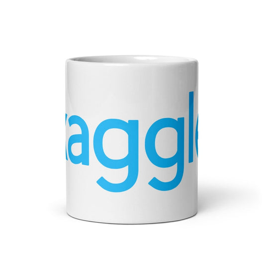 Kaggle Logo White Glossy Mug - 11 oz - AI Store