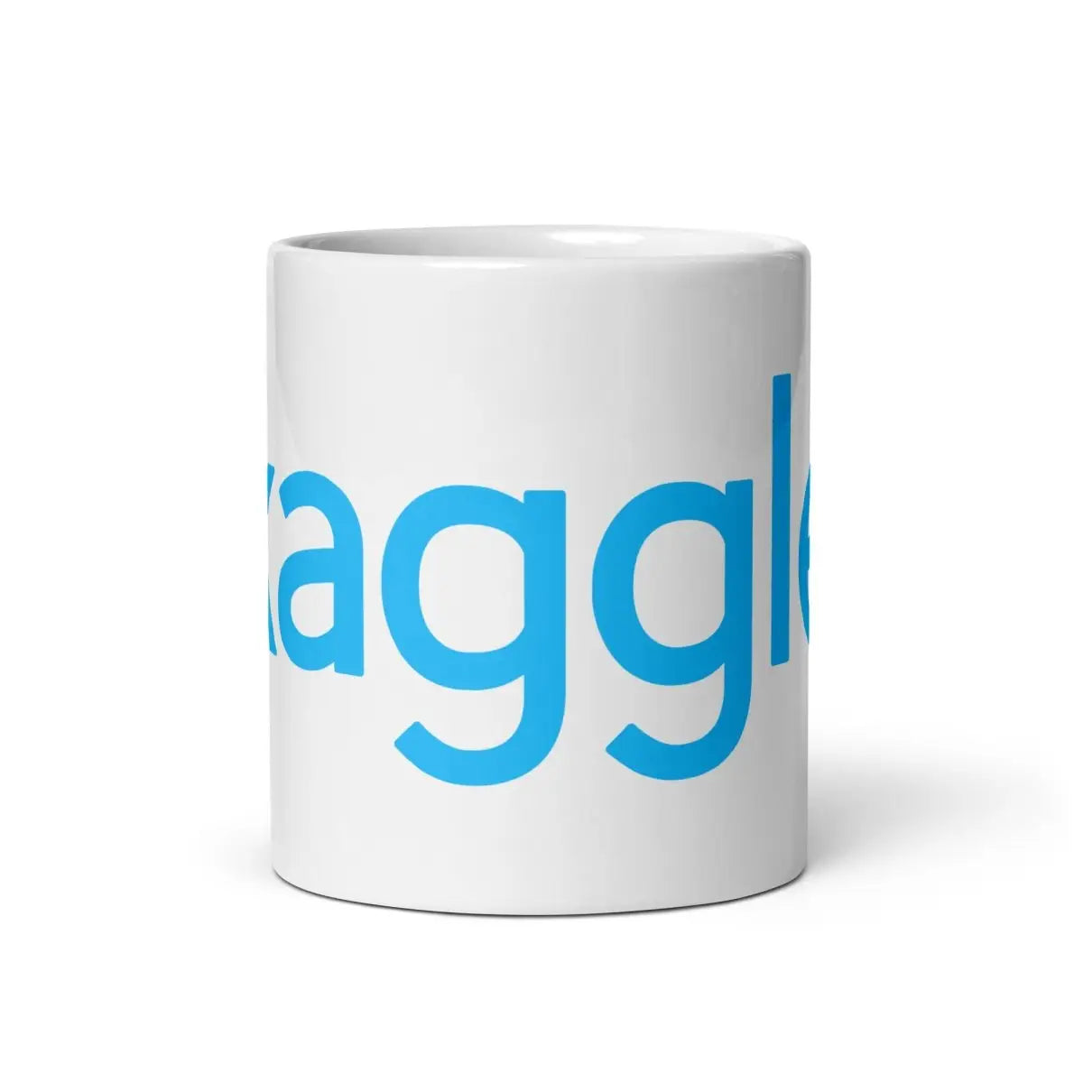 Kaggle Logo White Glossy Mug - 11 oz