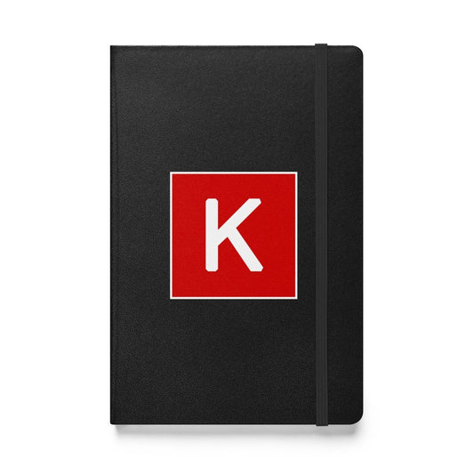 Keras Icon Hardcover Bound Notebook - Black - AI Store