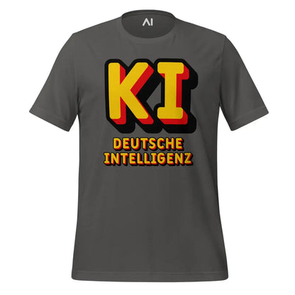 KI Deutsche Intelligenz T-Shirt (unisex) - Asphalt / M