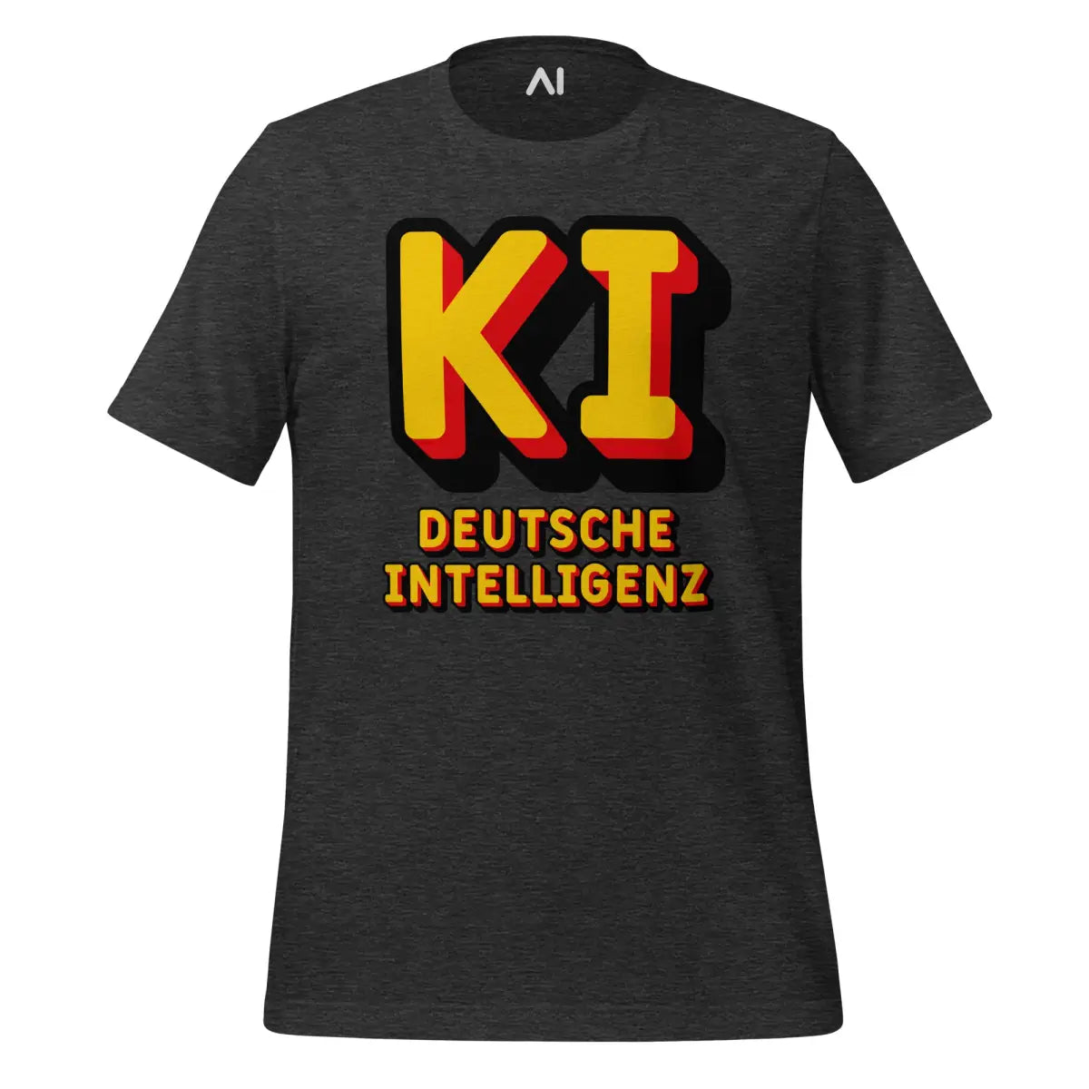 KI Deutsche Intelligenz T-Shirt (unisex) - Dark Grey Heather / M