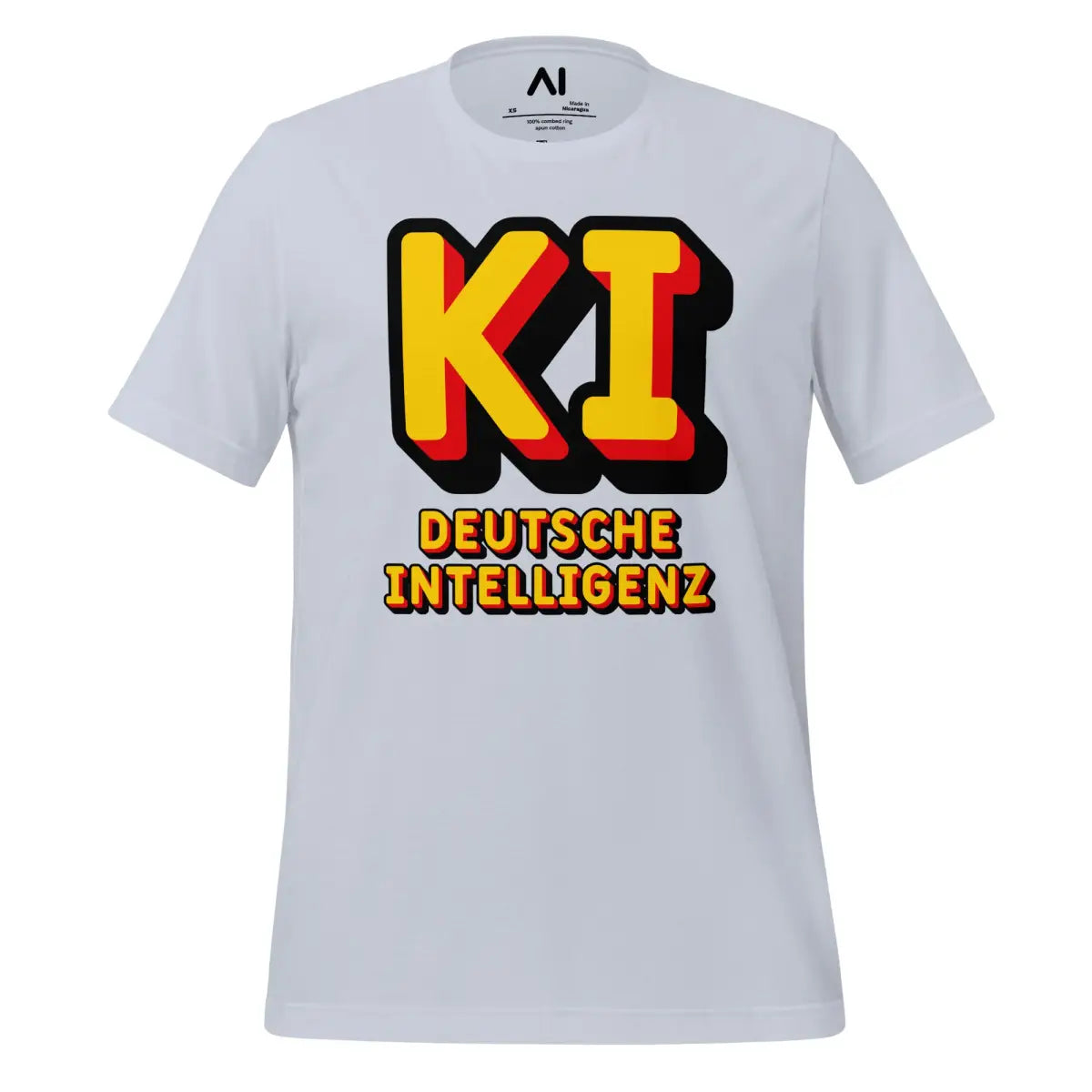 KI Deutsche Intelligenz T-Shirt (unisex) - Light Blue / M