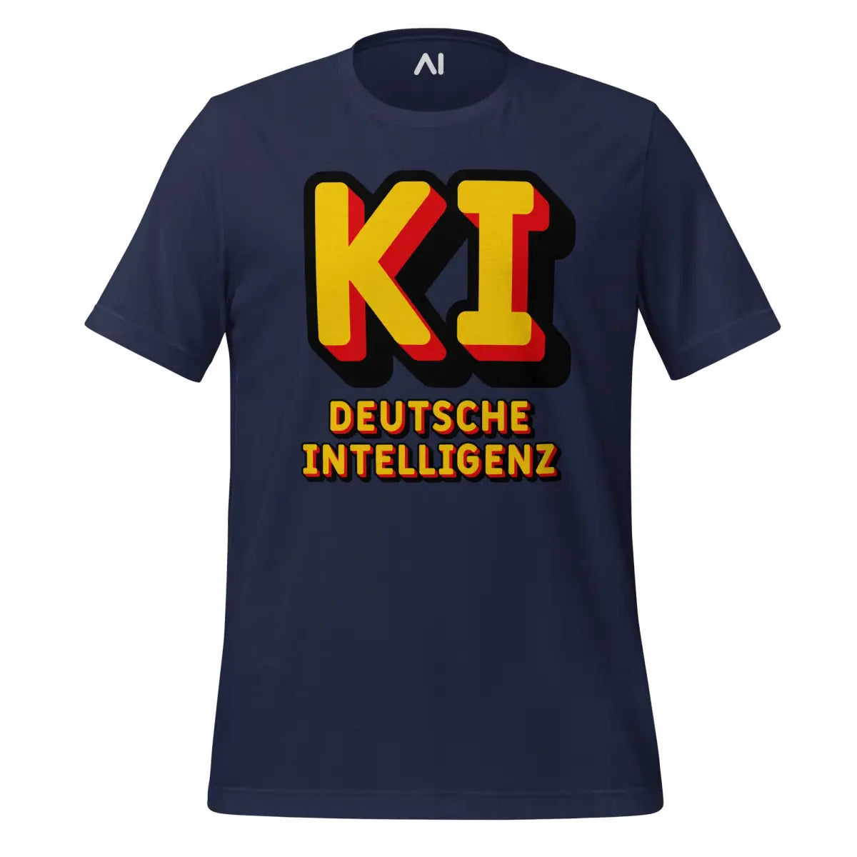 KI Deutsche Intelligenz T-Shirt (unisex) - Navy / M