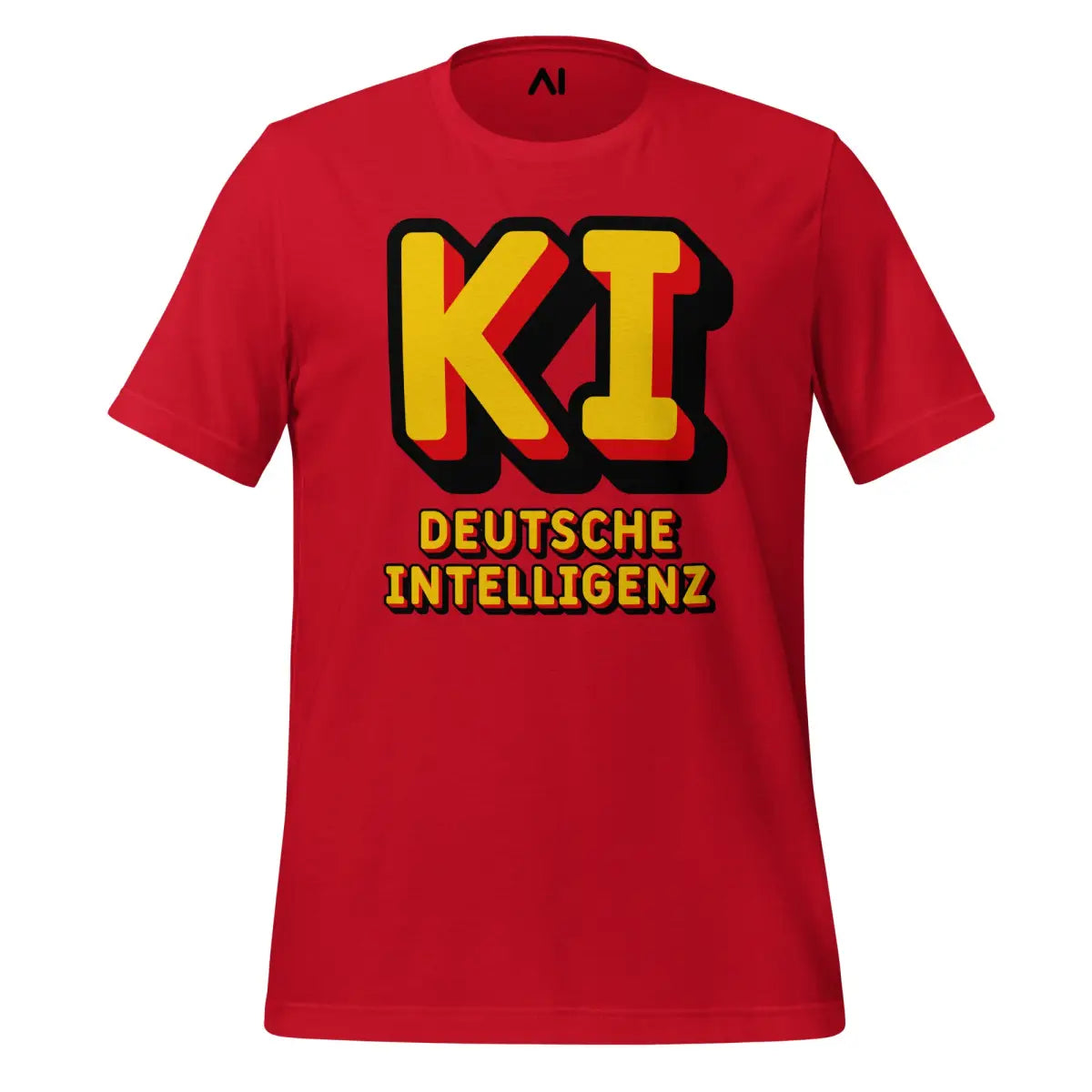 KI Deutsche Intelligenz T-Shirt (unisex) - Red / M