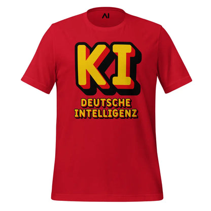 KI Deutsche Intelligenz T-Shirt (unisex) - Red / M