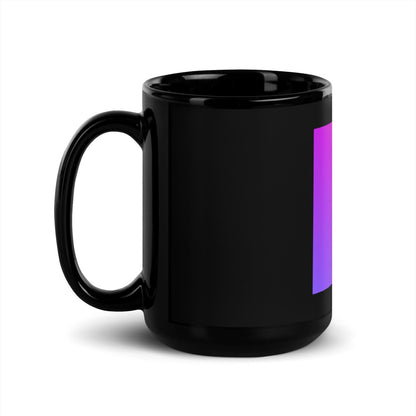 Kotlin Icon Black Glossy Mug - AI Store
