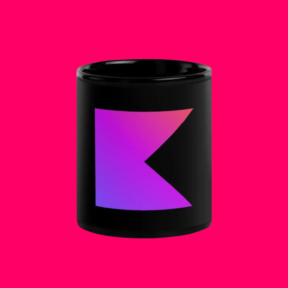 Kotlin Black Glossy Mug