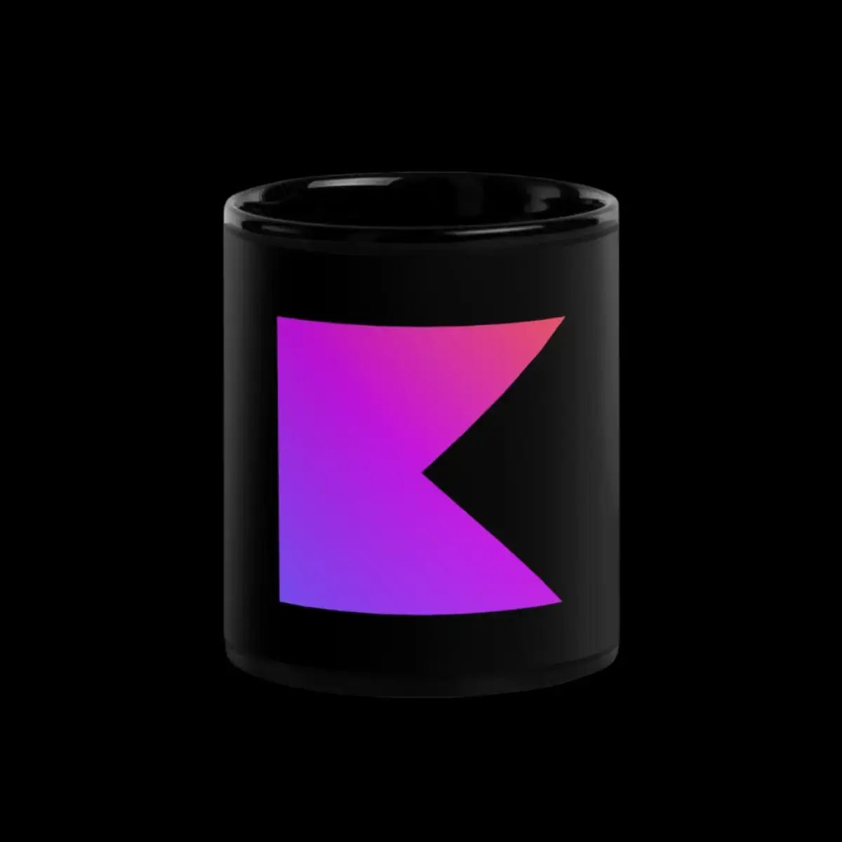 Kotlin Black Glossy Mug