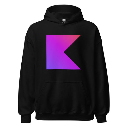 Kotlin Icon Hoodie (unisex) - Black - AI Store