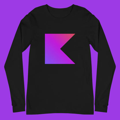 Kotlin Icon Long Sleeve T-Shirt (unisex)