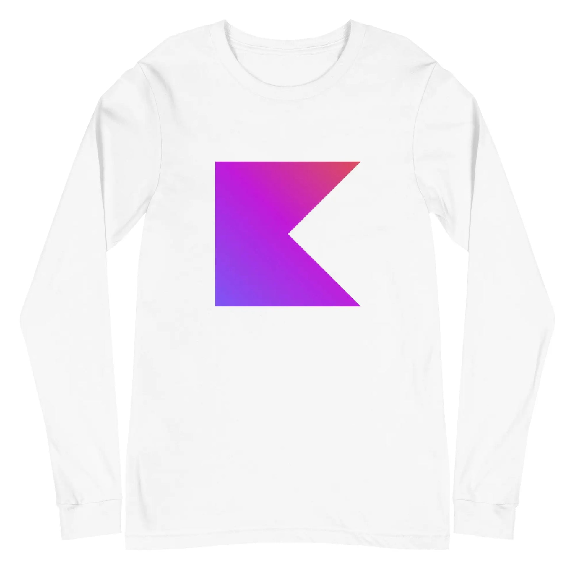 Kotlin Icon Long Sleeve T-Shirt (unisex) - White / M