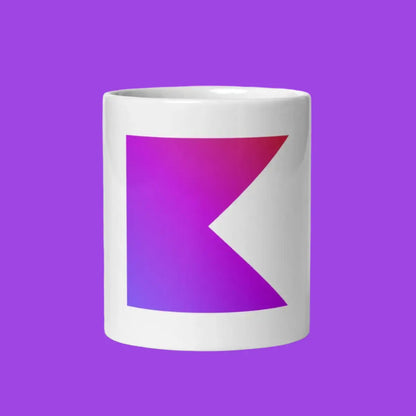 Kotlin Icon on White Glossy Mug