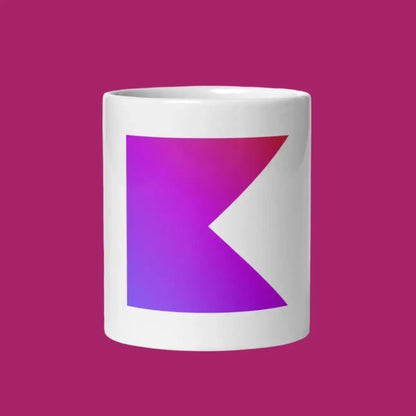 Kotlin Icon on White Glossy Mug