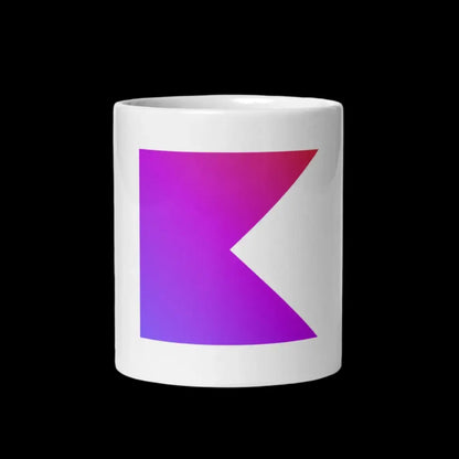 Kotlin Icon on White Glossy Mug