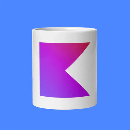 Kotlin Icon on White Glossy Mug