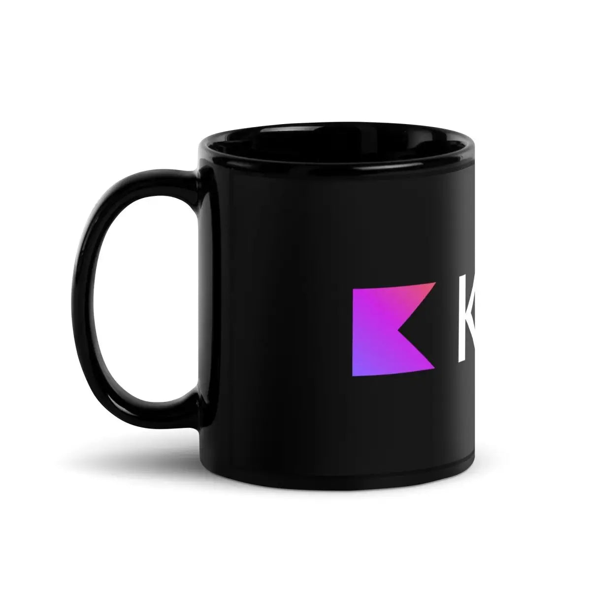 Kotlin Logo Black Glossy Mug