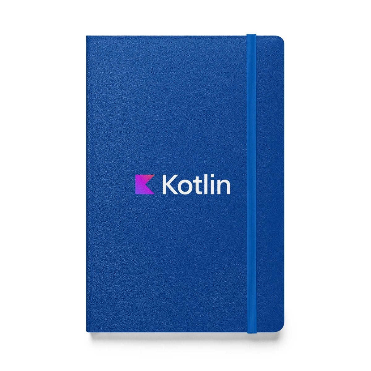 Kotlin Logo Hardcover Bound Notebook - Blue - AI Store