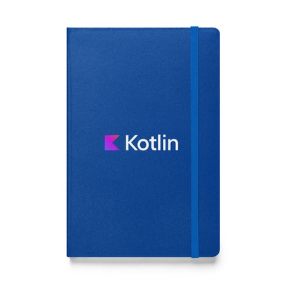 Kotlin Logo Hardcover Bound Notebook - Blue - AI Store