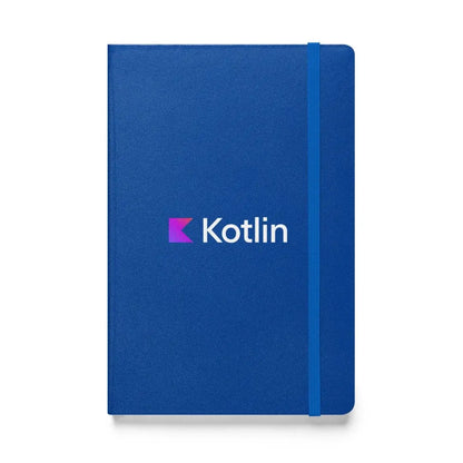 Kotlin Logo Hardcover Bound Notebook - Blue