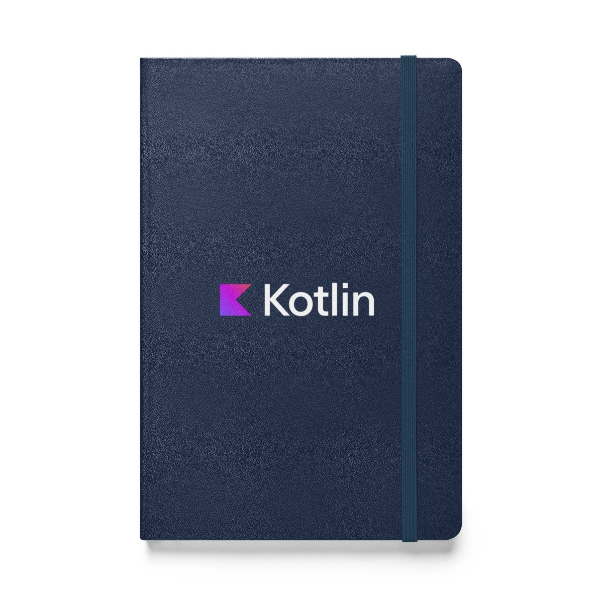 Kotlin Logo Hardcover Bound Notebook - Navy - AI Store