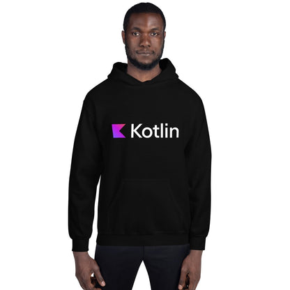Kotlin Logo Hoodie (unisex) - Black - AI Store