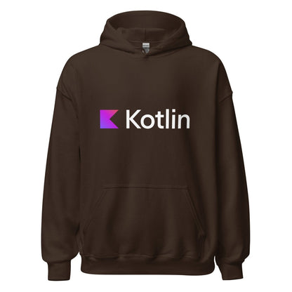 Kotlin Logo Hoodie (unisex) - Dark Chocolate - AI Store