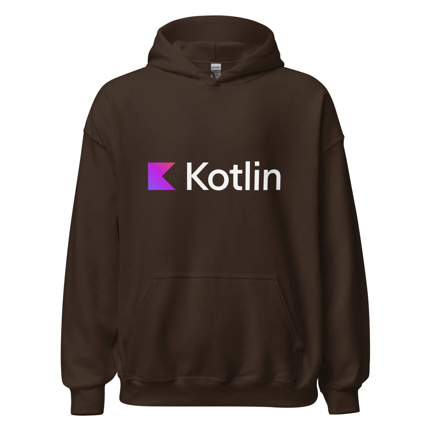 Kotlin Logo Hoodie (unisex) - Dark Chocolate / M