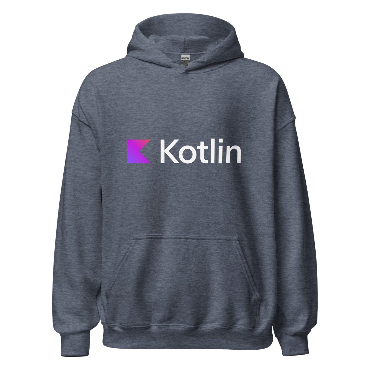 Kotlin Logo Hoodie (unisex) - Heather Sport Dark Navy - AI Store