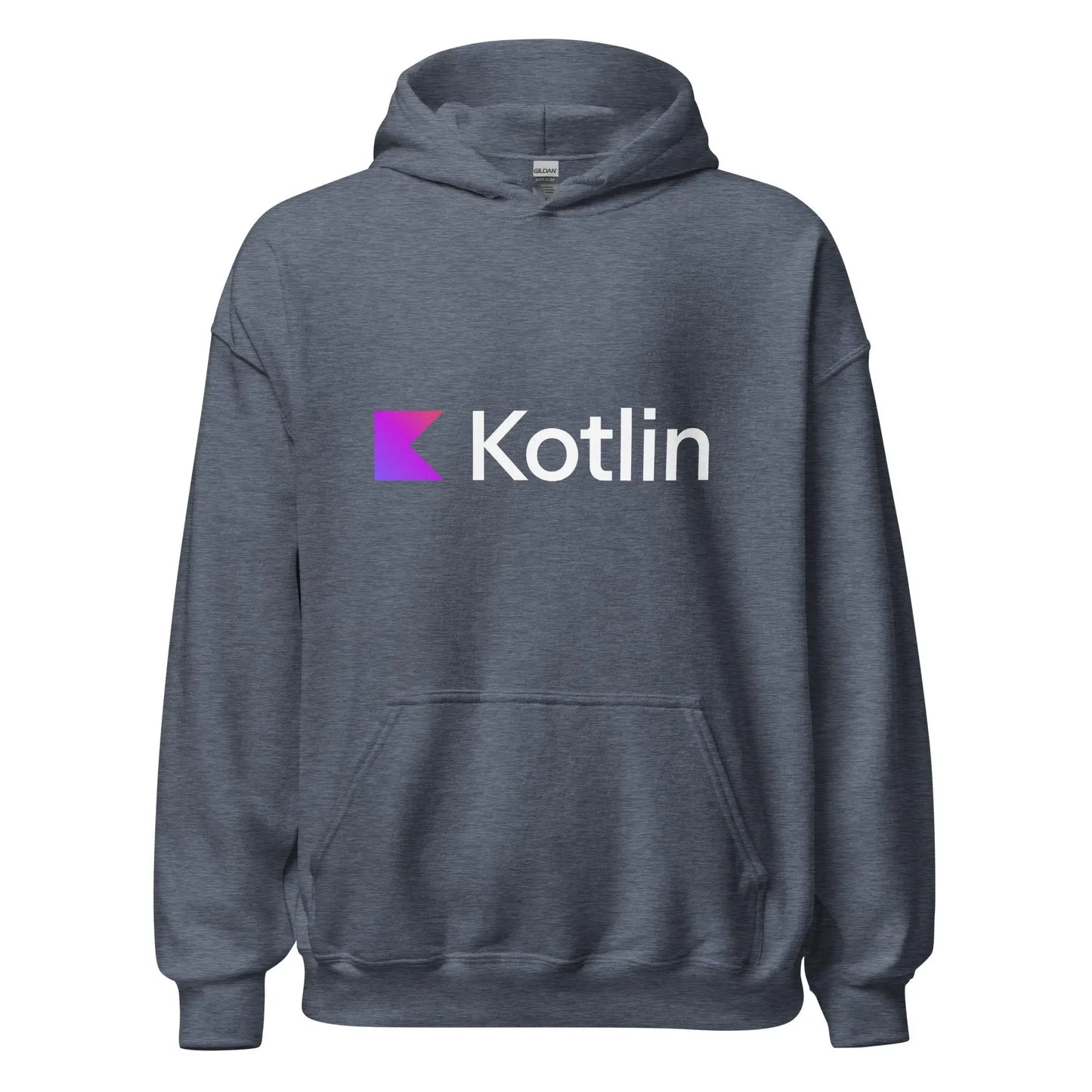 Kotlin Logo Hoodie (unisex) - Heather Sport Dark Navy / M