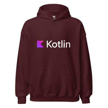Kotlin Logo Hoodie (unisex) - Maroon - AI Store