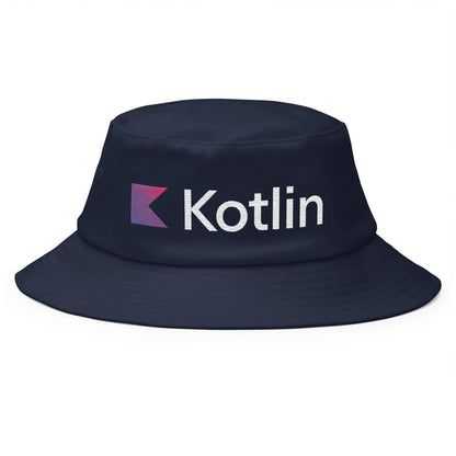 Kotlin Logo True-Color Embroidered Bucket Hat - AI Store