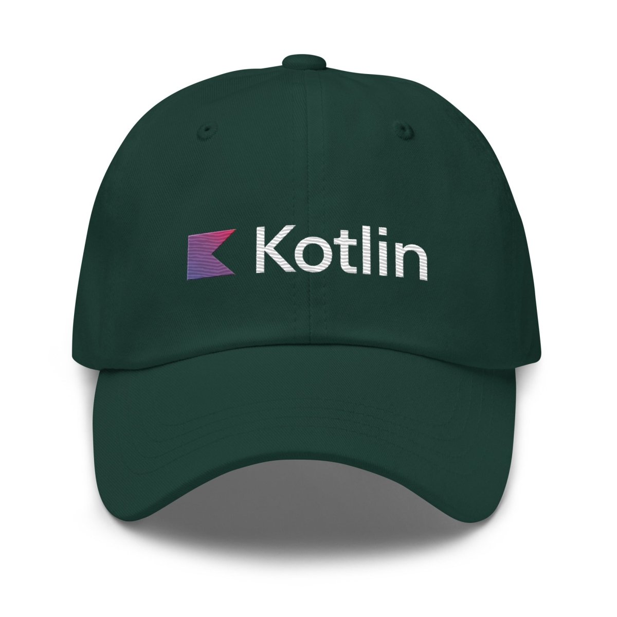 Kotlin Logo True - Color Embroidered Cap - Spruce - AI Store