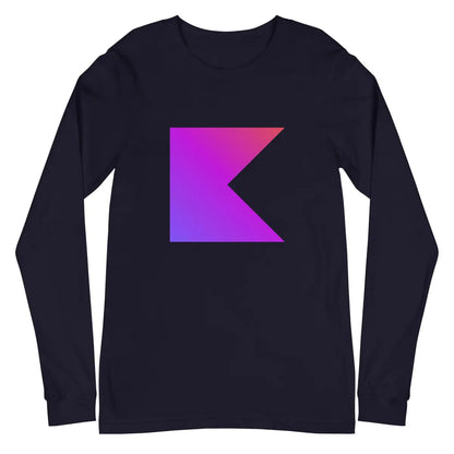 Kotlin Long Sleeve T-Shirt (unisex) - Navy / M