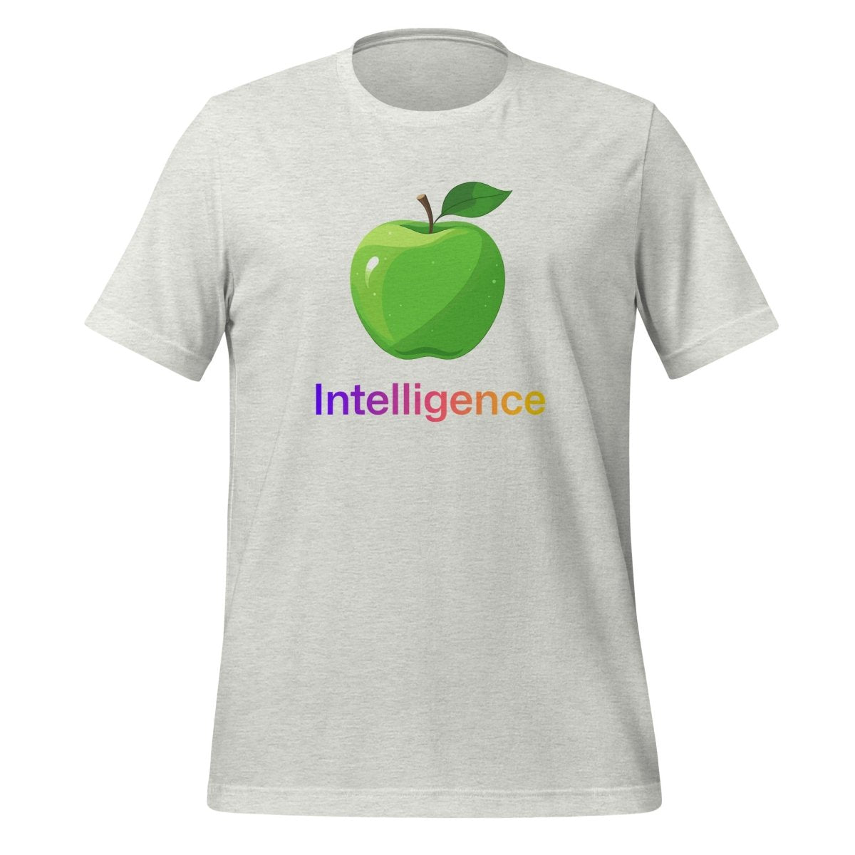 Large Apple + Intelligence T-Shirt (unisex) - Ash - AI Store