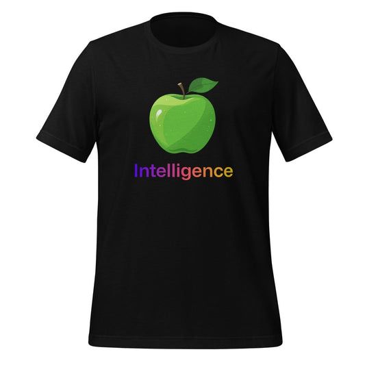 Large Apple + Intelligence T-Shirt (unisex) - Black - AI Store