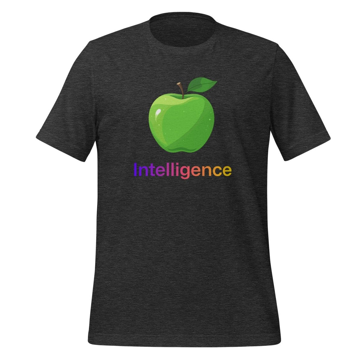 Large Apple + Intelligence T-Shirt (unisex) - Dark Grey Heather - AI Store