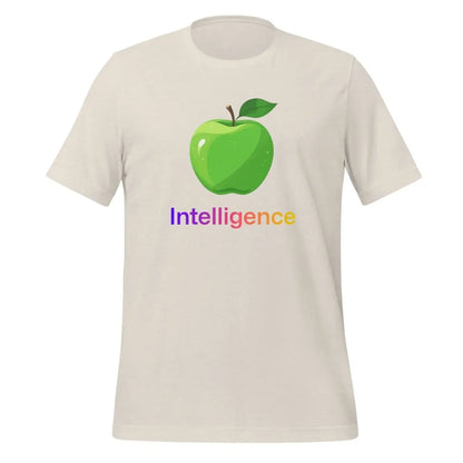 Large Apple + Intelligence T-Shirt (unisex) - Heather Dust / M