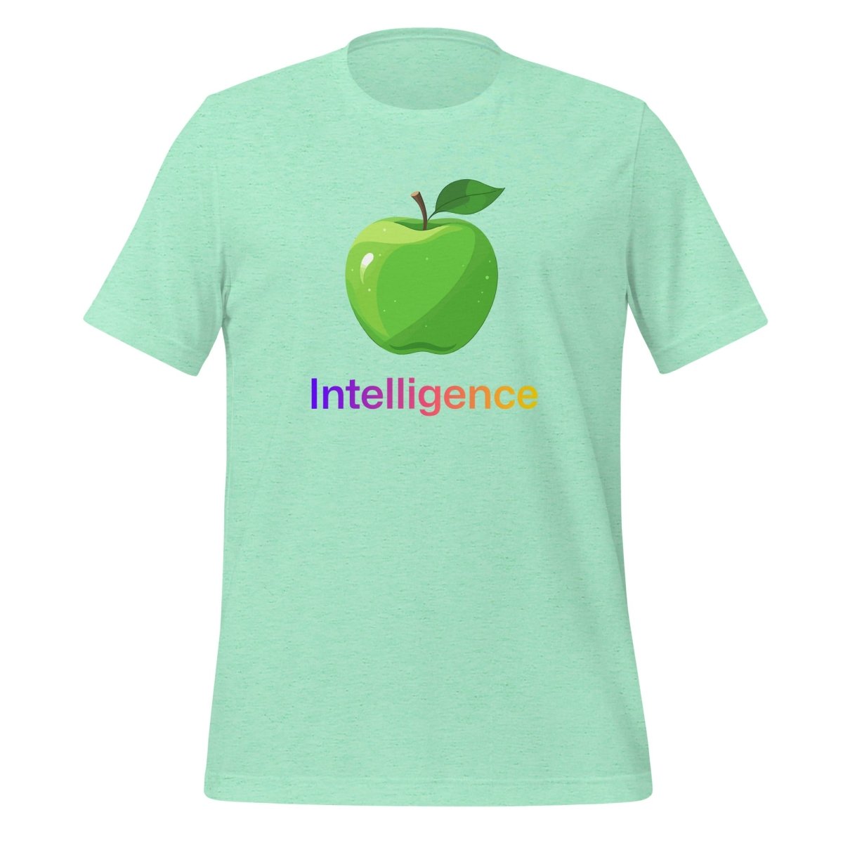 Large Apple + Intelligence T-Shirt (unisex) - Heather Mint - AI Store