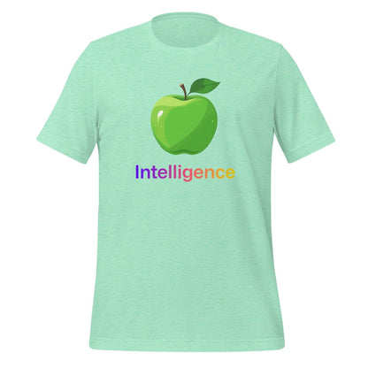 Large Apple + Intelligence T-Shirt (unisex) - Heather Mint - AI Store