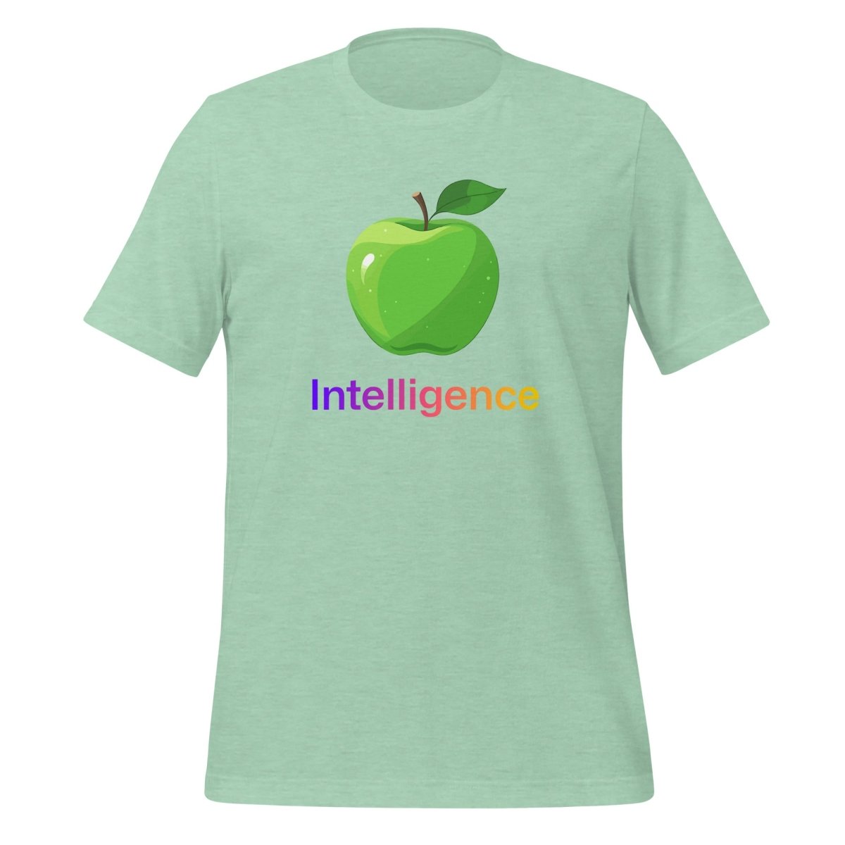 Large Apple + Intelligence T-Shirt (unisex) - Heather Prism Mint - AI Store