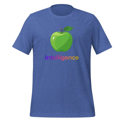 Large Apple + Intelligence T-Shirt (unisex) - Heather True Royal - AI Store