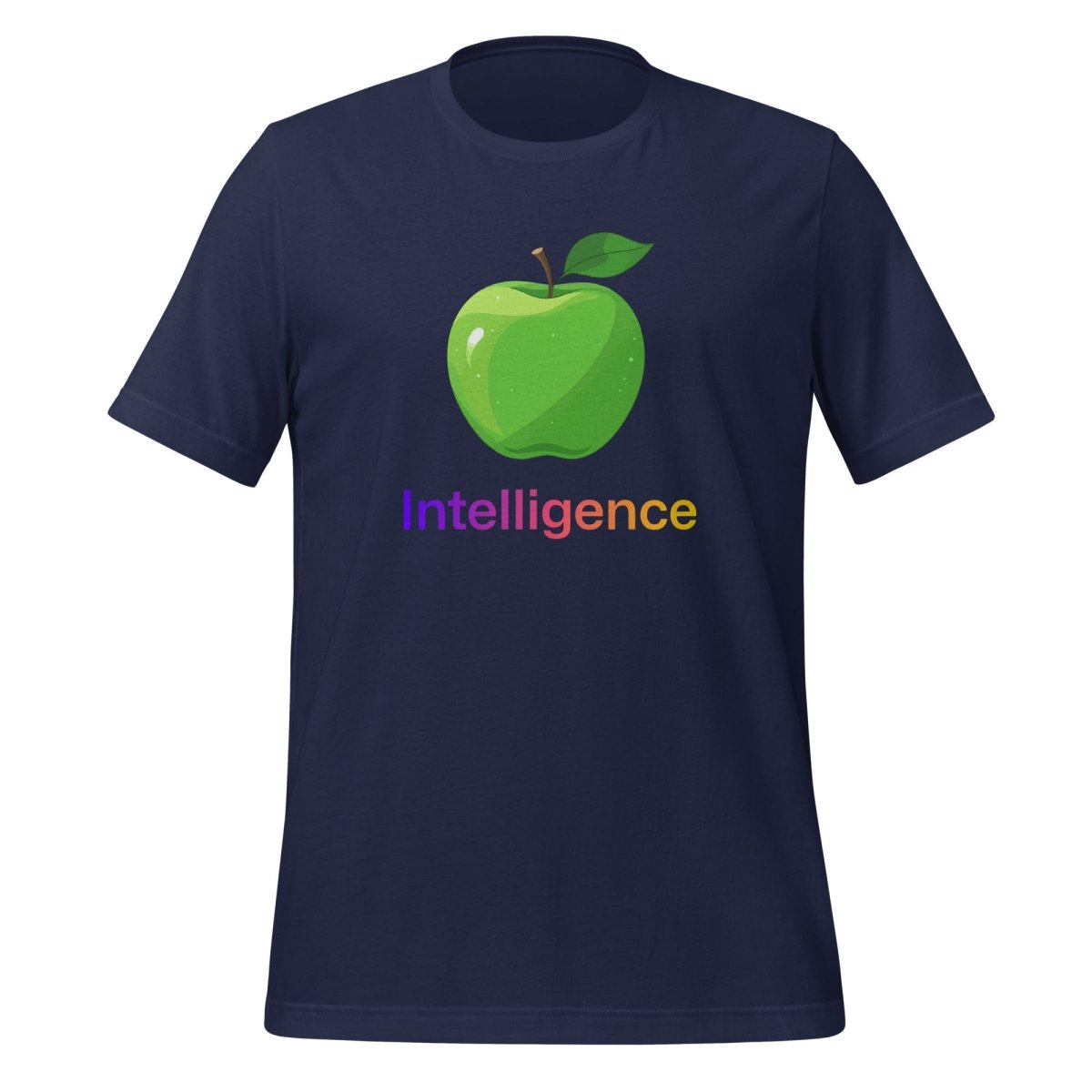 Large Apple + Intelligence T-Shirt (unisex) - Navy - AI Store