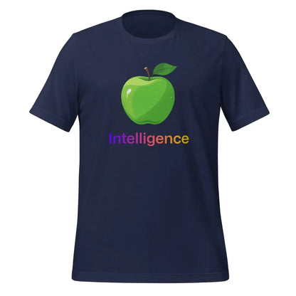 Large Apple + Intelligence T-Shirt (unisex) - Navy / M