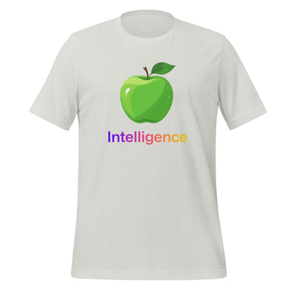 Large Apple + Intelligence T-Shirt (unisex) - Silver - AI Store