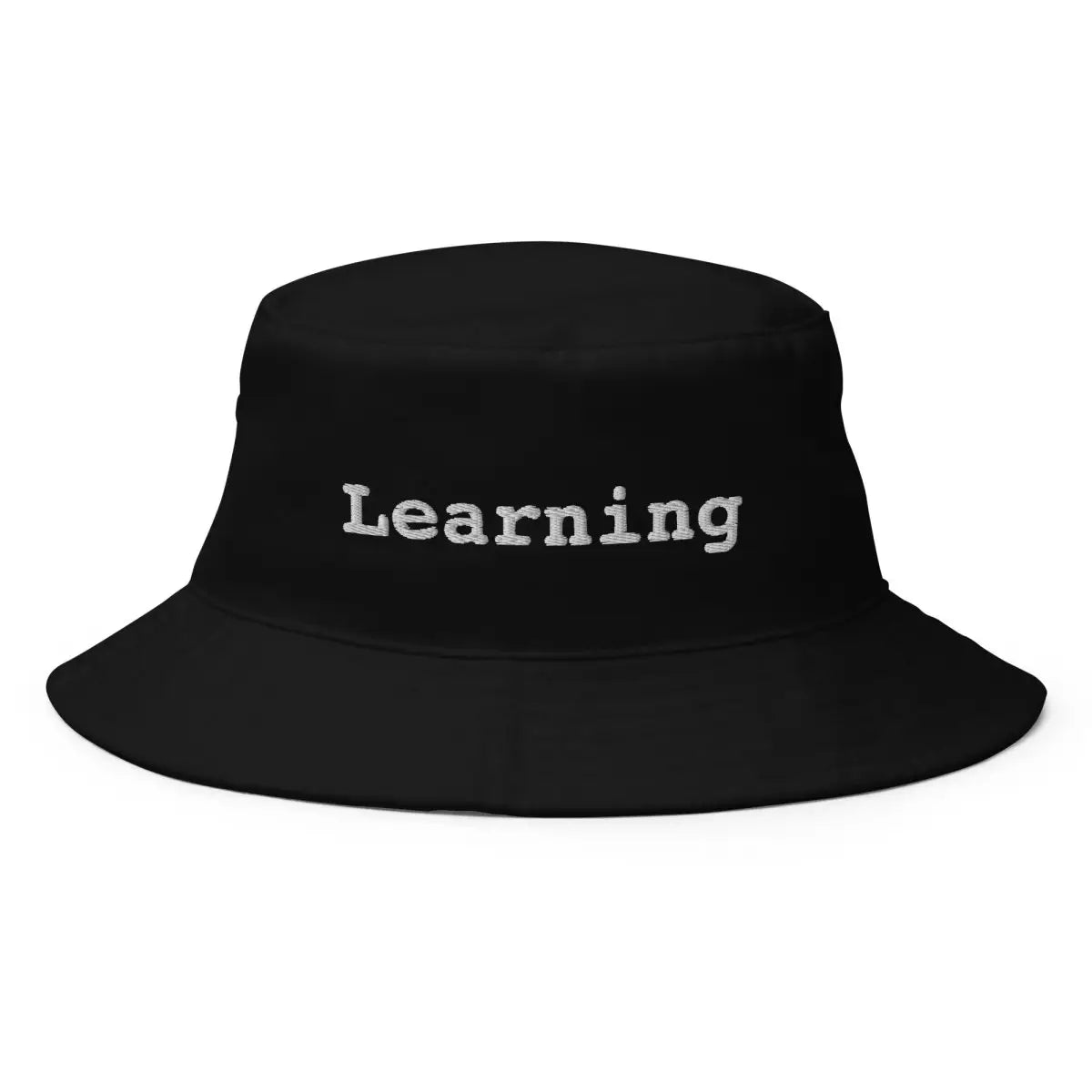 The ?Learning’ Hat Black.