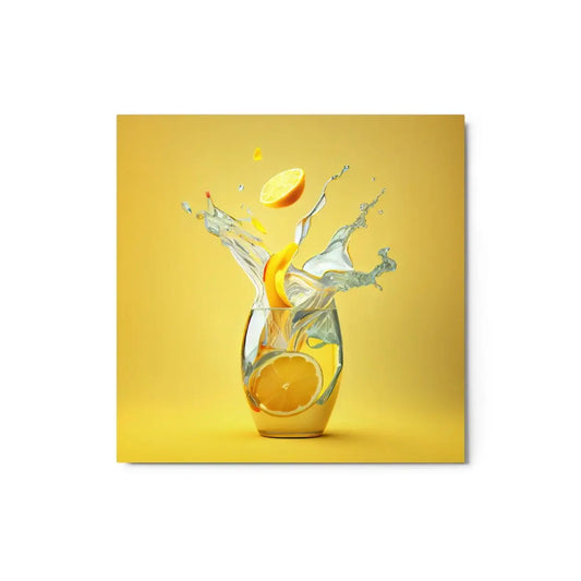 The Lemonade Metal Print 12″×12″.